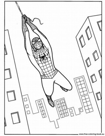 spiderman ice Colouring Pages