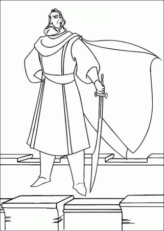 Sinbad The Legend of the Seven Seas Coloring Page - Sinbad: Legend 
