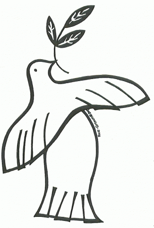 Holy Spirit Dove Coloring Page