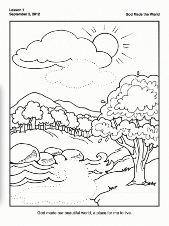 Preschool Fall Coloring Pages Sunday School We Learn About 46329 