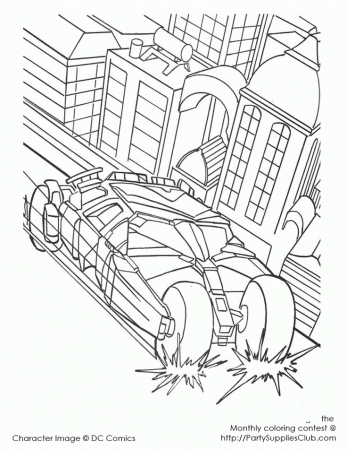 Batmobile | Kids' Coloring Pages