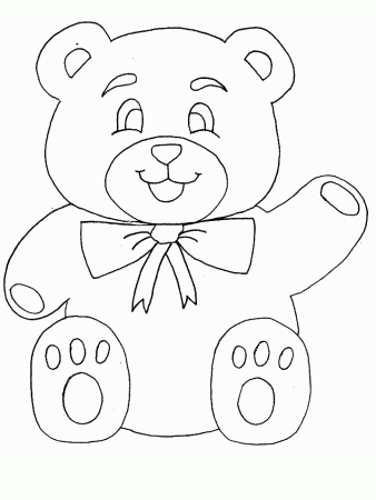 bear outline Colouring Pages (page 2)