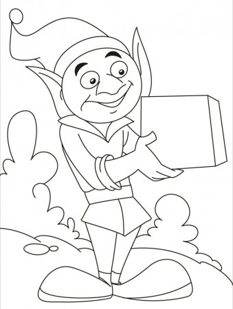 This is a gift for you from my little elf world coloring pages 