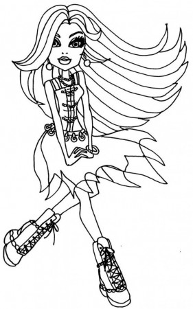 Monster High Coloring Pages Frankie Stein - 69ColoringPages.