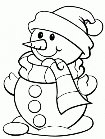 Snowman Coloring Pages To Print | Coloring Pages