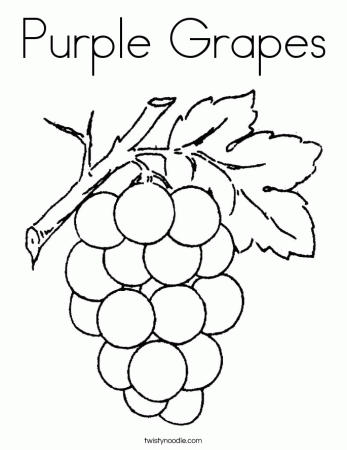 color Grape coloring pages for kids | Great Coloring Pages