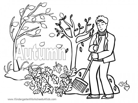 mr and autumn Colouring Pages