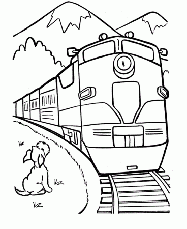 Steam-Train-Coloring-Pages-735×1024 | COLORING WS