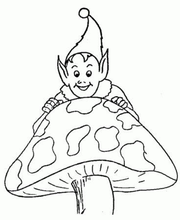 elf shoe Colouring Pages