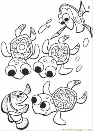 Coloring Pages Nemo And Friends (Cartoons > Finding Nemo) - free 