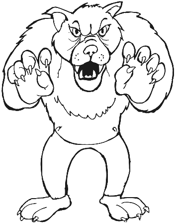 werewolf coloring pages printable | Coloring Picture HD For Kids 