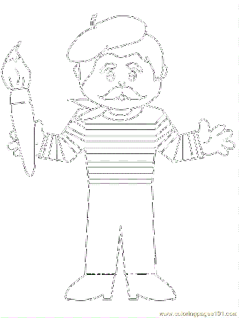 Coloring Pages Beretboy2 (Countries > France) - free printable 