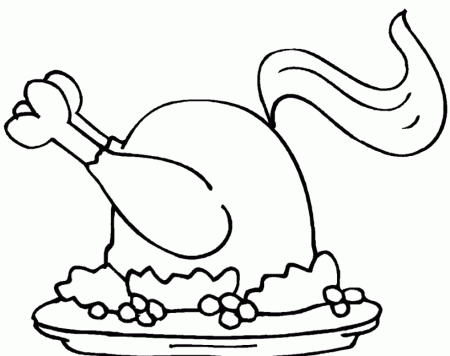 Tasty Fried Chicken Coloring Pages - Food Coloring Pages : iKids 