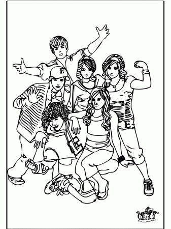 High-school-musical-3-coloring-pages-6 | Free Coloring Page Site