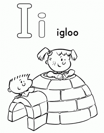 I For Igloo Coloring Pages - Activity Coloring Coloring Pages 
