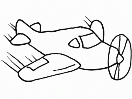 Airplane2 Transportation Coloring Pages & Coloring Book