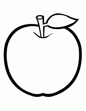 Apple Coloring Page | Coloring Pages For Kids | Kids Coloring 