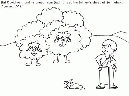 David5 Bible Coloring Pages & Coloring Book