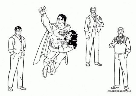 Super Man Coloring Pages - Free Coloring Pages For KidsFree 
