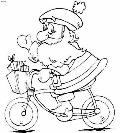 Father Christmas Pictures To Color