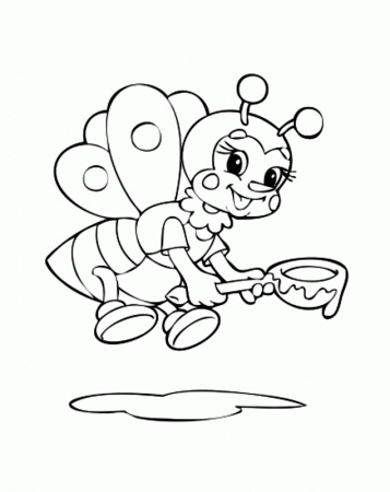 Bummble Bees Coloring Book Pages 5 | Free Printable Coloring Pages
