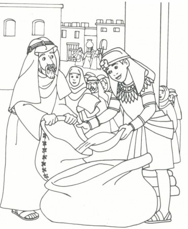 Joseph & brothers coloring page | Kid Printables
