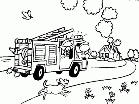Fireman Coloring Pages - Coloringpages1001.