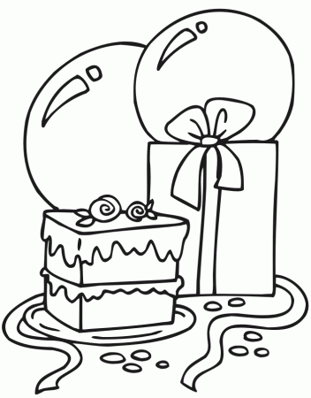 Birthday Balloons Printables Coloring Pages | download free 