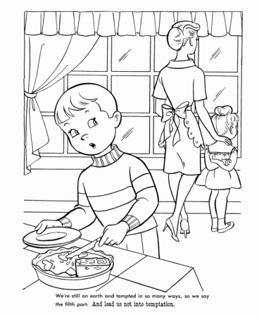 lords prayer Colouring Pages (page 2)