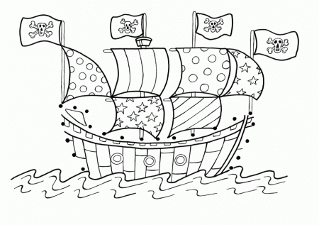 Pirate Ship Coloring Pictures Download Free Printable Coloring 