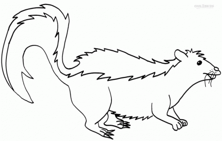 Cartoon Clipart Of A Black And White Chubby Skunk Waving In 151352 