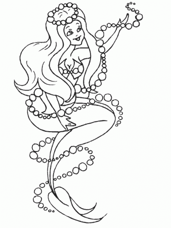 Printable Mermaids 17 Fantasy Coloring Pages - Coloringpagebook.com