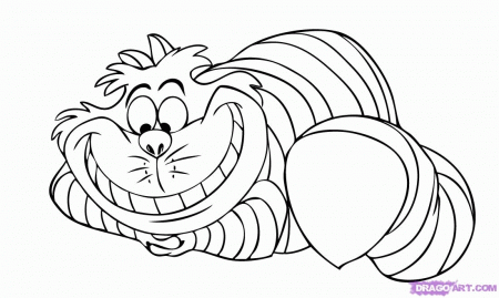How to Draw the Cheshire Cat, Step by Step, Disney Characters 