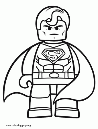 Superman - The Lego Movie coloring page | Lego party