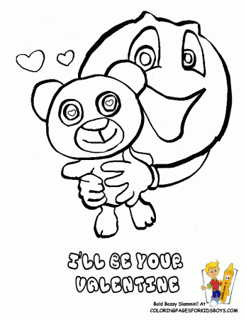 valentine bear Colouring Pages (page 3)