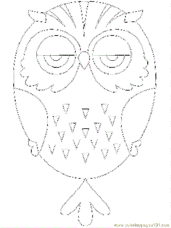 Coloring Pages Owl Coloring 01 (Birds > Owl) - free printable 
