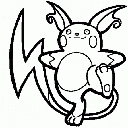 Raichu Coloring Pages - HD Printable Coloring Pages