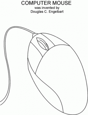 Computer Mouse Coloring Great Inventions Coloring Pages 165237 