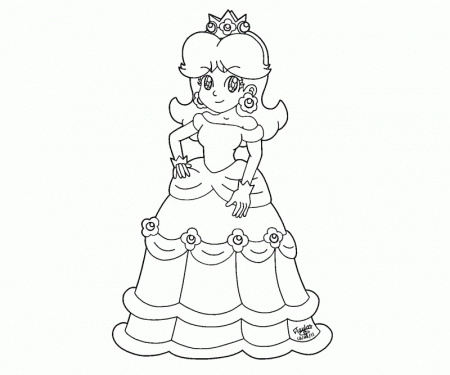princess peach and daisy together coloring pages - Quoteko.