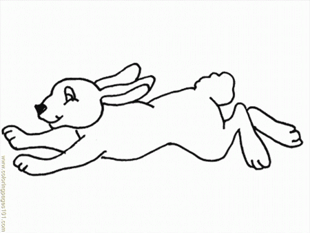 Coloring Pages Easter Coloring Rabbit2 (Cartoons > Miscellaneous 