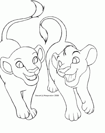 Nala And Simba Coloring Pages 76350 Label Coloring Pages Of Simba 