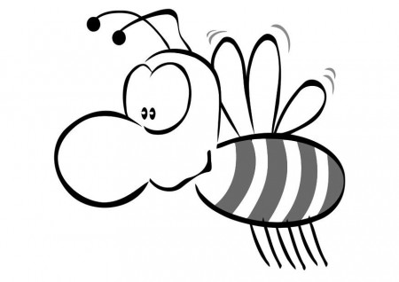 Coloring page honey bee - img 19402.