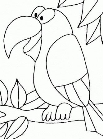 Parrot Colouring Pages (page 2)