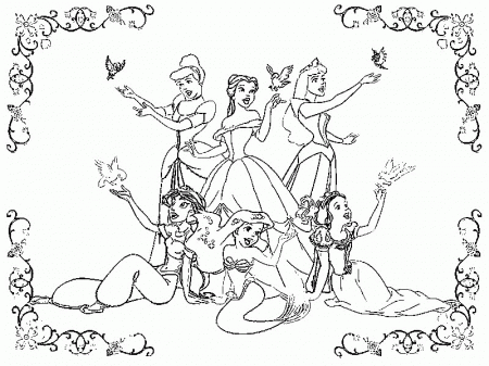 Disney Princess Coloring Pages Free | Coloring Pages