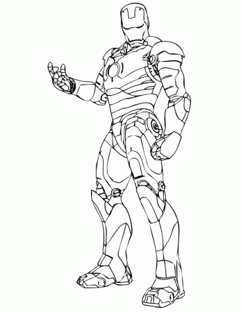 Cool Iron Man Coloring Page | Free Printable Coloring Pages