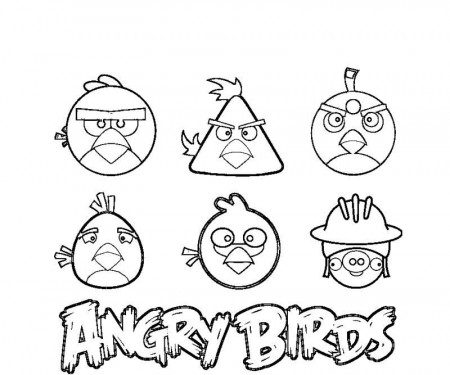 9 Angry Birds Coloring Page