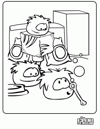 disney puffles Colouring Pages