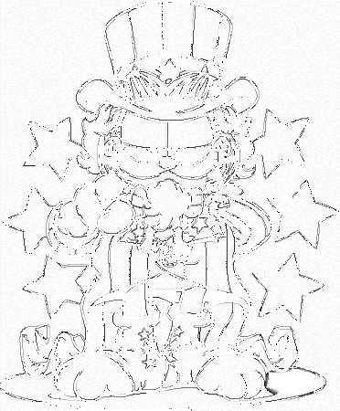 garfield christmas Colouring Pages (page 3)