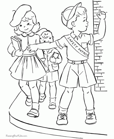 school places Colouring Pages