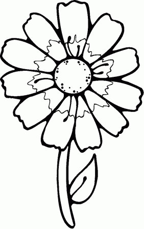 Printable Flowers To Color | Flowers Coloring Pages | Kids 